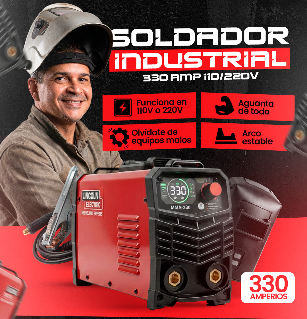 SOLDADOR INDUSTRIAL 330 AMP 110/220 V